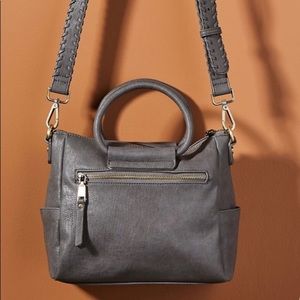 Anthropology Sage Crossbody Tote Bag